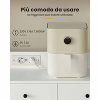 Armadio da Cucina con Multiprese Ripiani Regolabili 3 Cassetti Portabottiglie Estraibile 103,5x40x180 cm Bianco